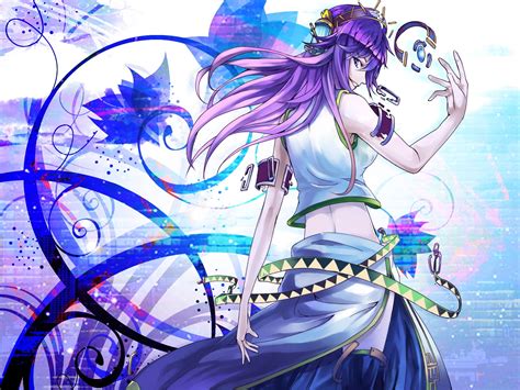 Purple Haired Anime Character Illustration Hd Wallpaper Wallpaper Flare