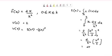 solved let x have the density function f x 2x k 2 0â‰¤xâ‰¤k 0 otherwise for what value of