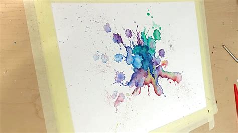 Abstract Experiment Watercolor Splatter Youtube