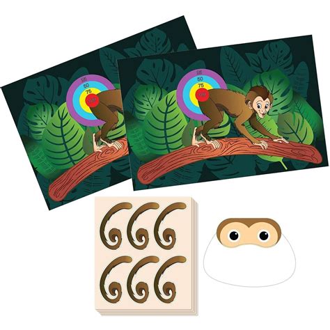 Buy Pin The Tail On The Monkey Birthday Game Jungle Theme Party