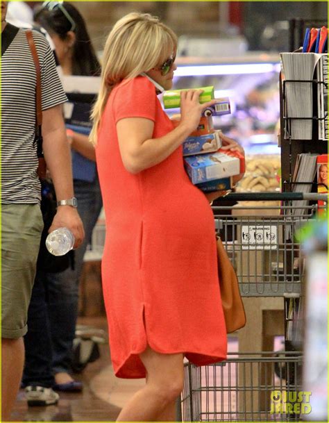 Reese Witherspoon Red Dress Baby Bump Photo 2698970 Pregnant
