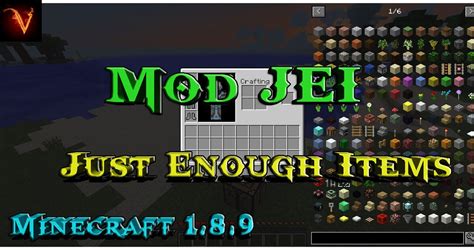 Minecraft Review Del Mod Jei Just Enough Items Mc 189 Español