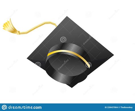 Graduation Cap Element For Degree Ceremony And Educational Programs
