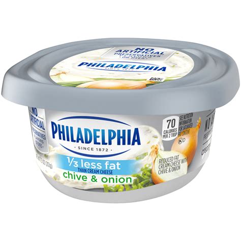 Philadelphia Chive And Onion 13 Less Fat Cream Cheese
