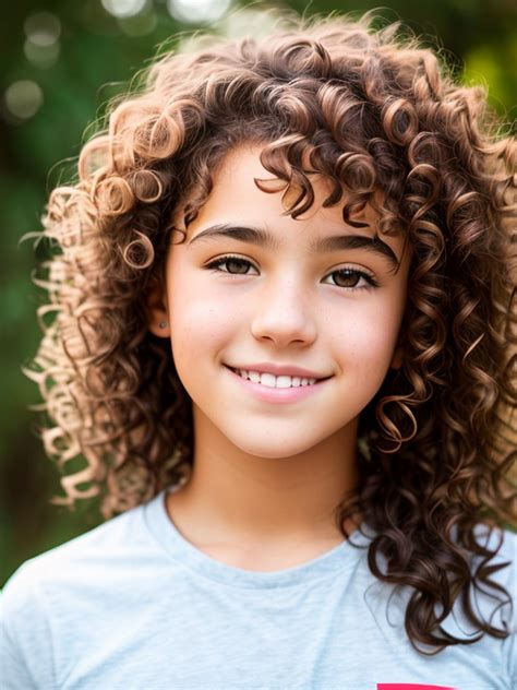 A Curly Haired Teenager Opendream