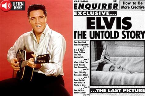 Elvis Alive Conspiracy The King Admits He Wasnt In Casket In Wacky