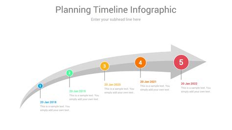 Timeline Arrows Templates Powerpoint Timeline Infographic Powerpoint