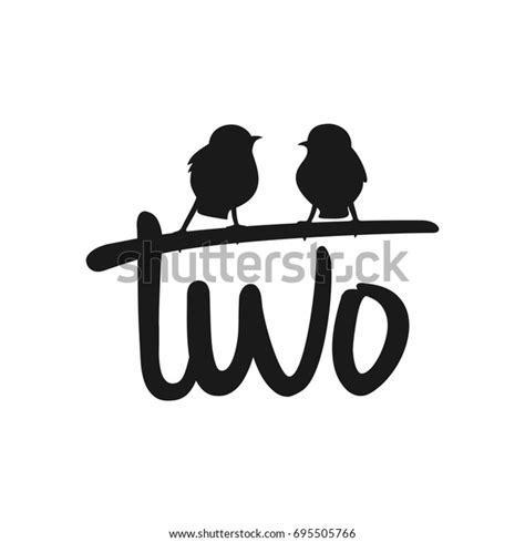 Two Bird Vector Logo Stock Vector Royalty Free 695505766 Shutterstock
