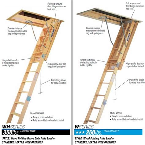 werner wooden attic ladders ceiling height 7 ft to 10 ft 4 in ladder dubai