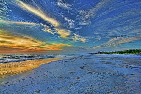 Deserted Beach At Sunset Photograph By Hh Photography Of Florida