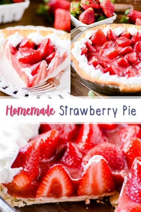 Delicious Homemade Strawberry Pie Recipe Something Swanky Recipe
