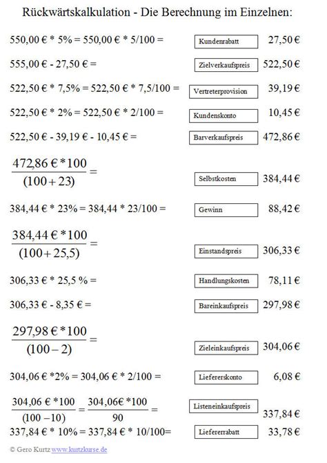 46 beeindruckend vorlage kostenlos für sie. KurtzKurse -BWL - kaufmännisches Rechnen - Die ...