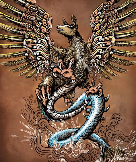 El Amaru Looch Artwork By José Luis Príncipe Inca Tattoo Aztec Art