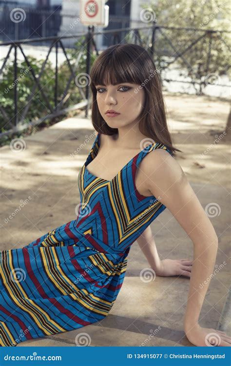 Fashion Portrait Of Young Beautiful Teen Girl Stock Image Image Of