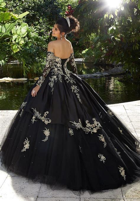 crystal beaded quinceañera dress by morilee morilee style 89248 black wedding gowns ball