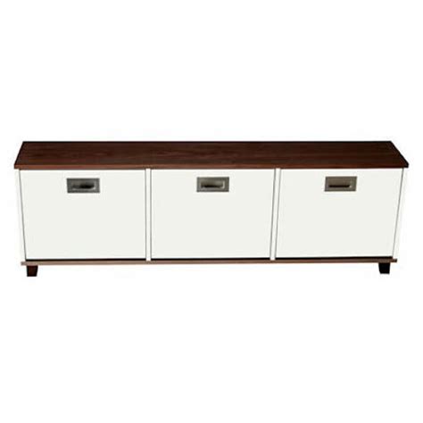 Check out our shoe storage bench selection for the very best in unique or custom, handmade pieces from our entryway furniture shops. Merton Shoe Storage Bench - 3 Drawer - Walnut | STORE