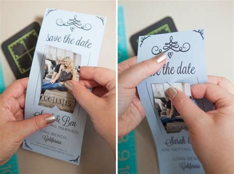 Save the date wedding magnets personalised wooden fridge wedding invitation. Learn how to easily make your own magnet save the dates ...