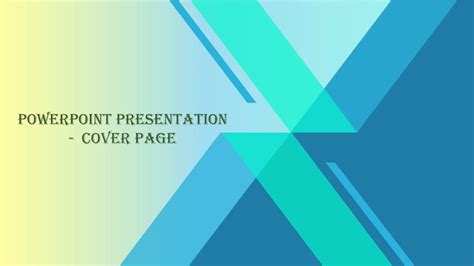 Powerpoint Presentation Layout Cover Page Presentation Layout Best