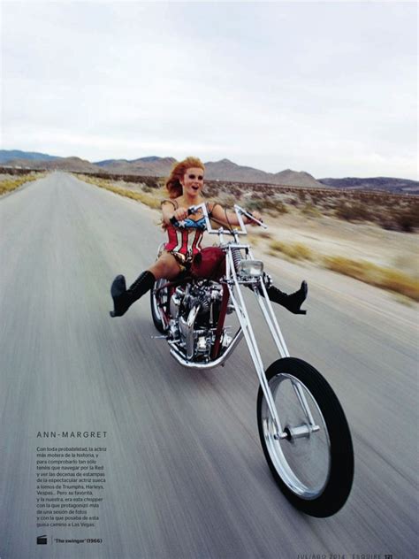 Ann Margret Motorcycle Girl Triumph Chopper Biker Girl