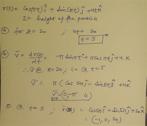 [solved] suppose r t cos πt i sin πt j 4tk represents the position of course hero