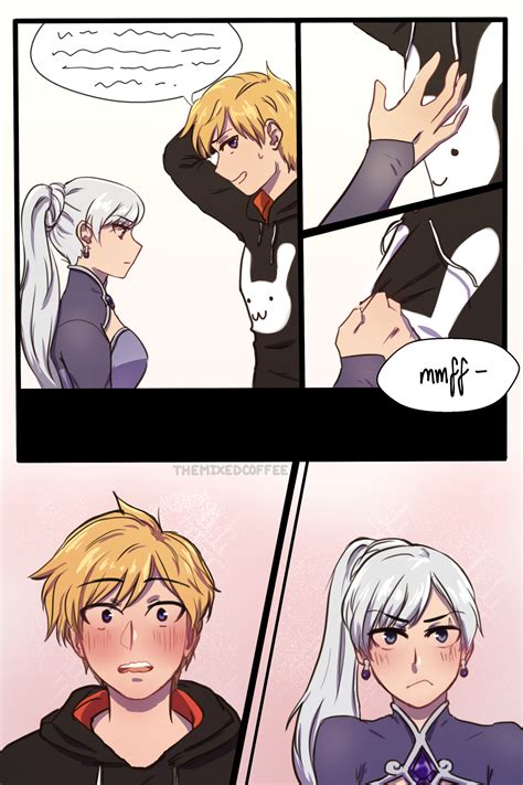 Just-*blush*...just don't move...okay? | RWBY | Rwby anime, Rwby