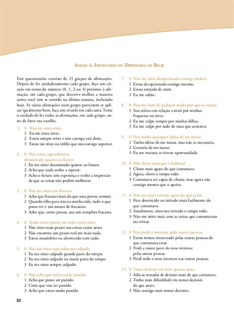 Escalas de depressão