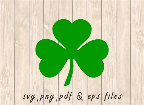 Irish Shamrock Silhouette Svg Png Pdf Craft Cutting File Etsy