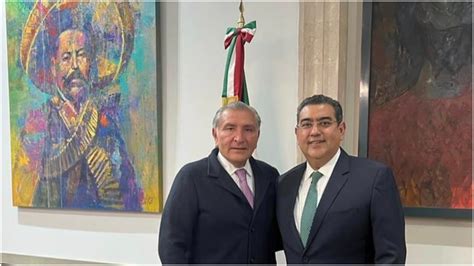 Adán Augusto Se Reunió Con Sergio Salomón Nuevo Gobernador De Puebla Y Ratificó Compromiso Con