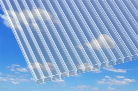 Twinwall Polycarbonate Roofing Sheet Clear 10mm 3mtr X 1mtr Goodwins