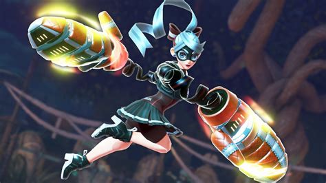 Arms Ribbon Girl Alternate Costume Sparky Weapon Showcase Video Arms