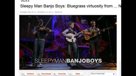 Anything But Sleepy Man Banjo Boys Youtube
