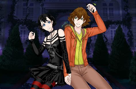 Mavis And Johnny From Hotel Transylvania In Anime Style From Rinmaru Dress Up Game Hotel