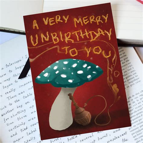 A Very Merry Unbirthday Alice In Wonderland Birthday Cards In 2022