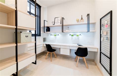 Minimalistic Scandinavian Study Room Condominium Design Ideas And Photos