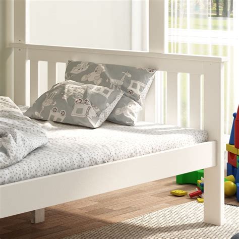 Atlantis White Wooden Triple Sleeper Bunk Bed Happy Beds