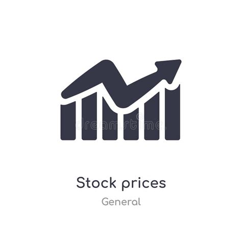 Stock Prices Icon Isolated Stock Prices Icon Vector Illustration From