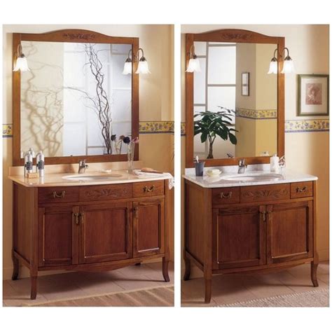Mobile bagno 85cm arte povera completo di specchiera con pensile le chic arredamenti. Mobile bagno Zeta arte povera cm 90 o 116 sottopiano con ...