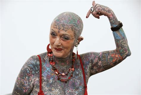 Strange World Most Tattooed Female Senior Citizen Passes Away