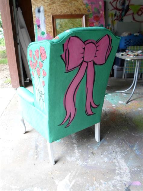 Roses Are Red Hand Painted Chair Painted Chair Hand Painted