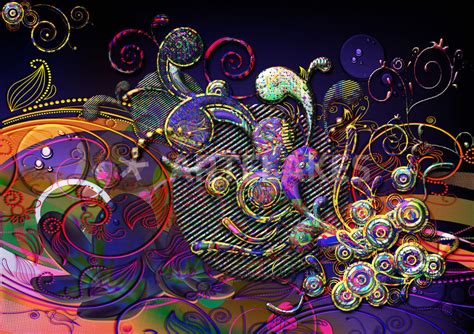 Funny Swirls Abstract Modern Art Digital Art Art Prints And Posters