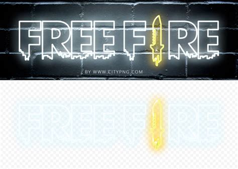 HD Free Fire FF Glowing Neon Logo PNG | Citypng