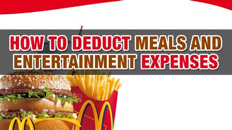 How Can I Deduct My Meals And Entertainment Expenses From Business