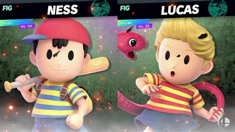 Super Smash Bros Ultimate Ness Vs Lucas Onett Stage Youtube