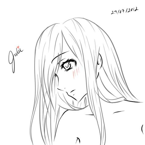 Anime Drawing Of Female Faces Sideways Face Doodle 1 By Magicatoast