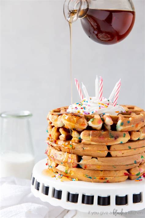Birthday Cake Mix Waffles If You Give A Blonde A Kitchen
