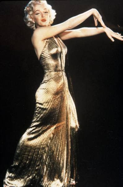 William Travilla Pleated Gold Lam Gown Worn By Marilyn Monroe