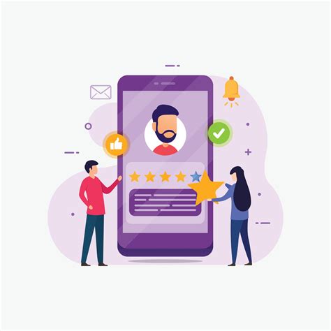 Feedback And Giving Rating Design Concept For Customer Satisfaction Vector Art At Vecteezy