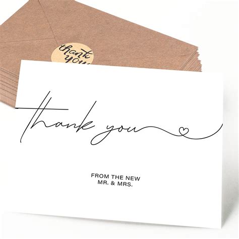 Buy 120 Blank Wedding Thank You Cards Personalized Greetings