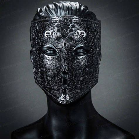 Black Masquerade Masks For Masquerade Ball Mask Metal Lace Etsy