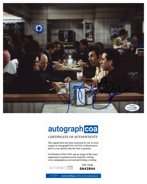 Julia Louis Dreyfus Seinfeld Signed Autograph 8x10 Photo Acoa Outlaw
